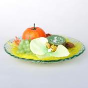 Декоративная композиция из 3 свечей ( киви,мандарин,виноград)